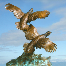 bobwite quail, clark bronson, wildlife statues, sculpture, bronze, figures, castings, bronze, pieces, figurine, bobwhite quail flying, taking off 